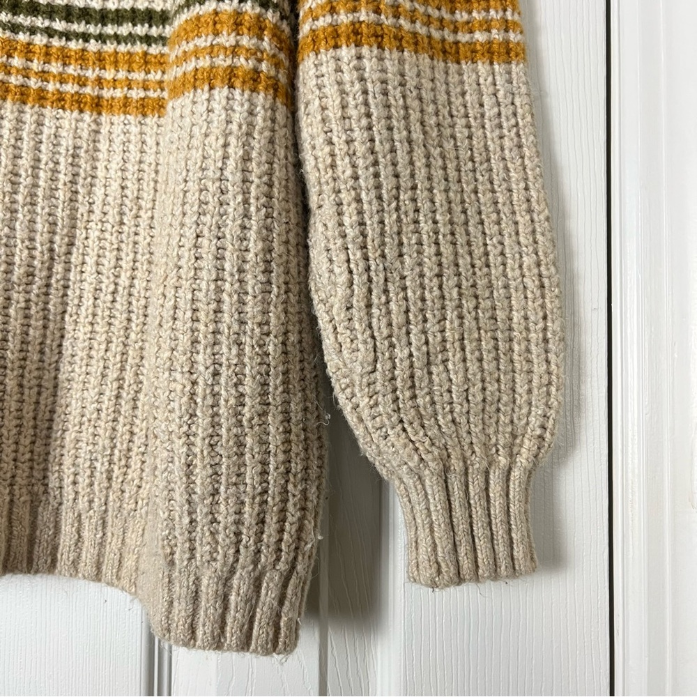 Universal Thread Striped Pullover Ribbed Knit Swe… - image 4